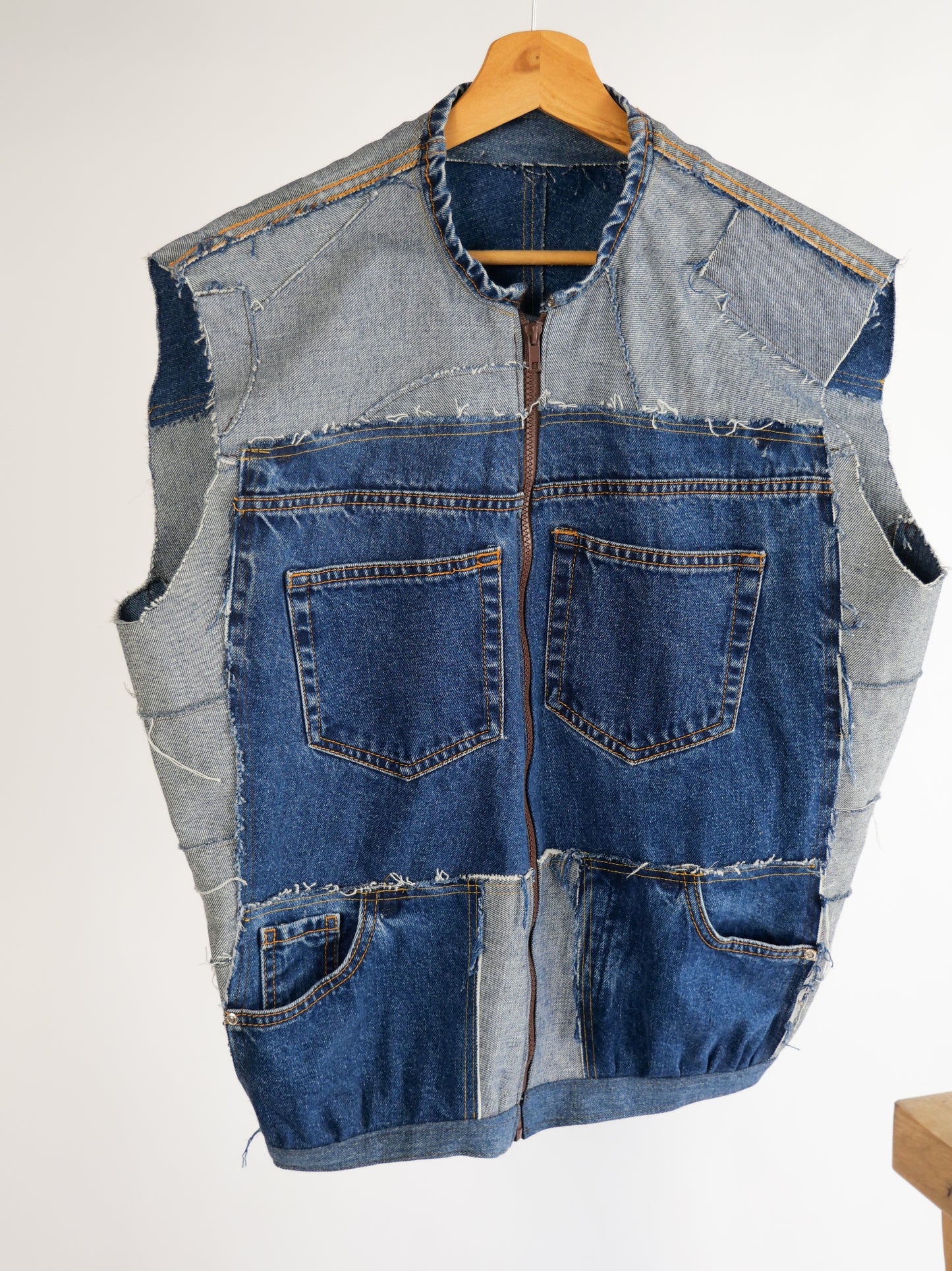 Veste en jean upcyclée « Éli »